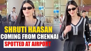 Shruti Haasan coming from Chennai spotted at airport | India News | The Savera Times