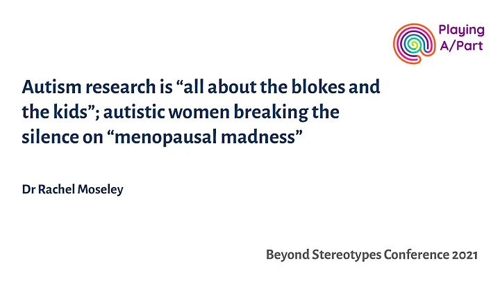 Dr Rachel Moseley - Beyond Stereotypes 2021