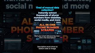 Scrape Phone Numbers In Seconds! 🔥 #datascrapify #bhansalisoft,#scraper
