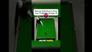 Ronnie O'Sullivan's First Live TV Match At Age 14 Part:2 #snooker #snookerplayer #snookerlover