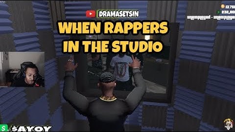 RAPPER IN THE STUDIO CATCH A BODY LEAVING (GTA RP) #AYOY