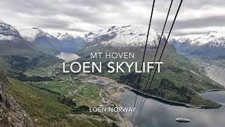 Loen Skylift to Mount Hoven Olden Norway Exploring the Snow and lunch at the Hoven Restaurant