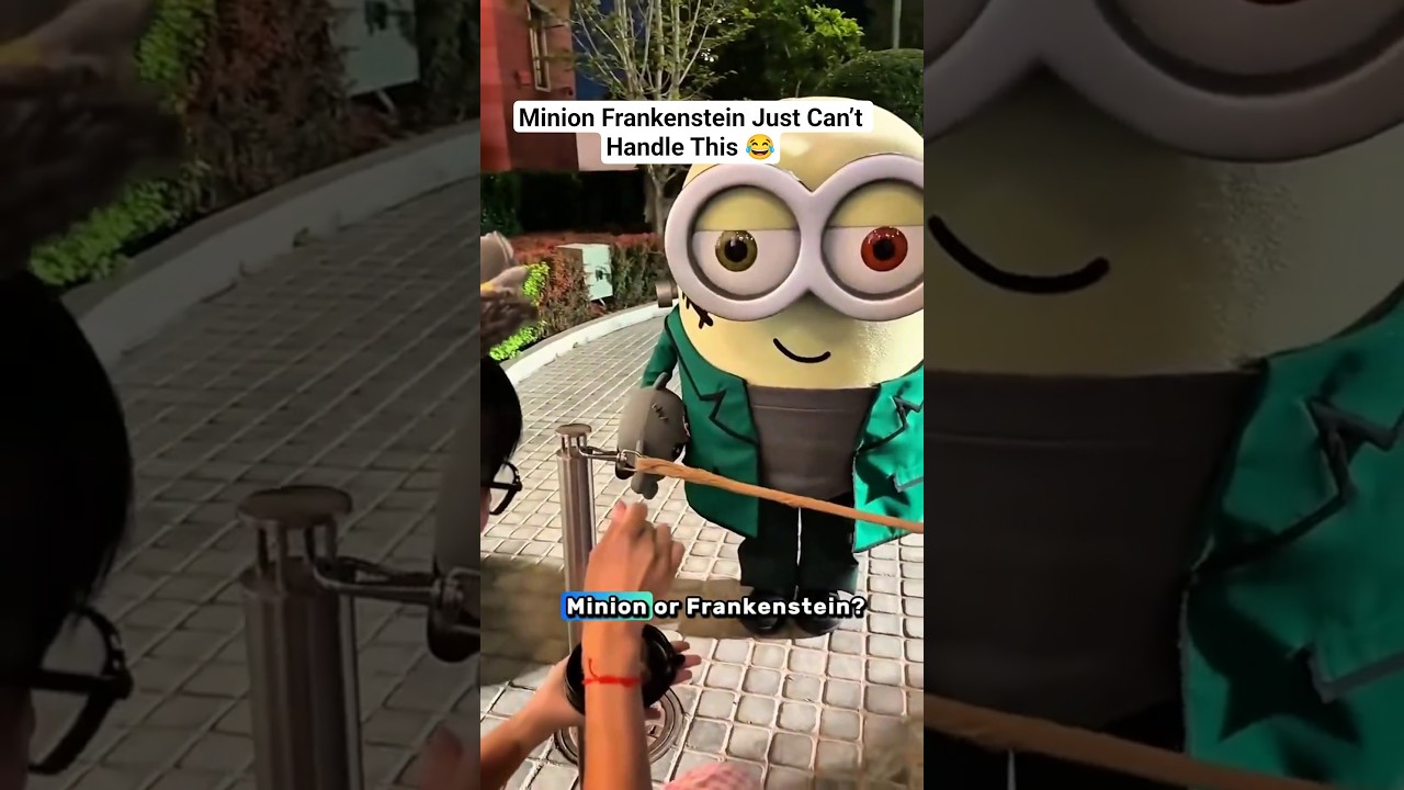 Миньон Франкенштейн просто не может с этим справиться 😂 