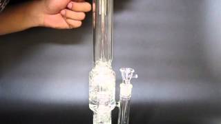 Honeycomb perc barrel dome perc ice notches glass water pipes
