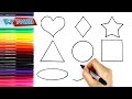 Learn Shapes for Kids (Fun and Easy!) | How to Draw Shapes for Children