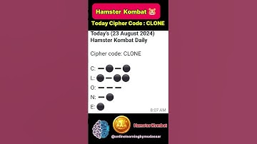 Daily Cipher Code Hamster Kombat Today Cipher Code 23 August #todayhamsterdailycypher