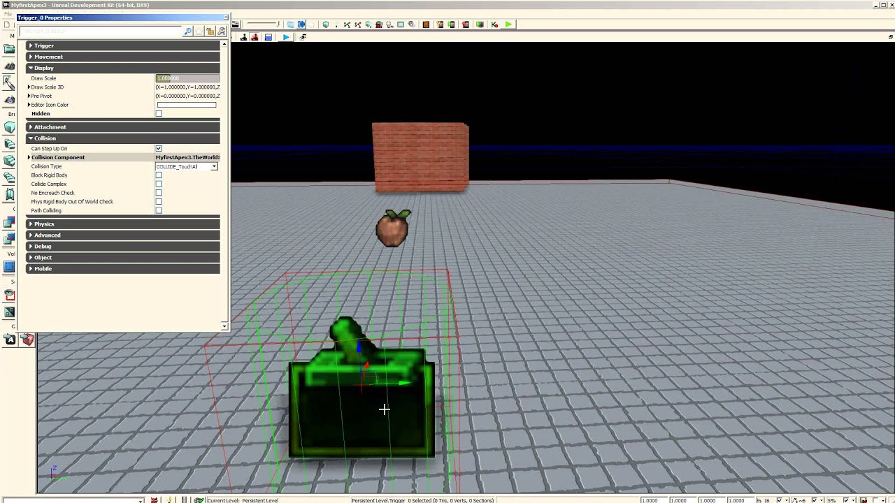 UDK avec Nvidia Apex Tool utilisation de PhysXLab destruction de batiment, Partie 4