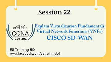 CCNA 200-301 | Explain Cisco  Virtualization Fundamentals |  Bangla | Cisco SD WAN Technology