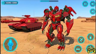 Police Tank Robot Multiple Transform: Tank Transformer Wars Game 2026 Part 2 - Android Gameplay screenshot 4