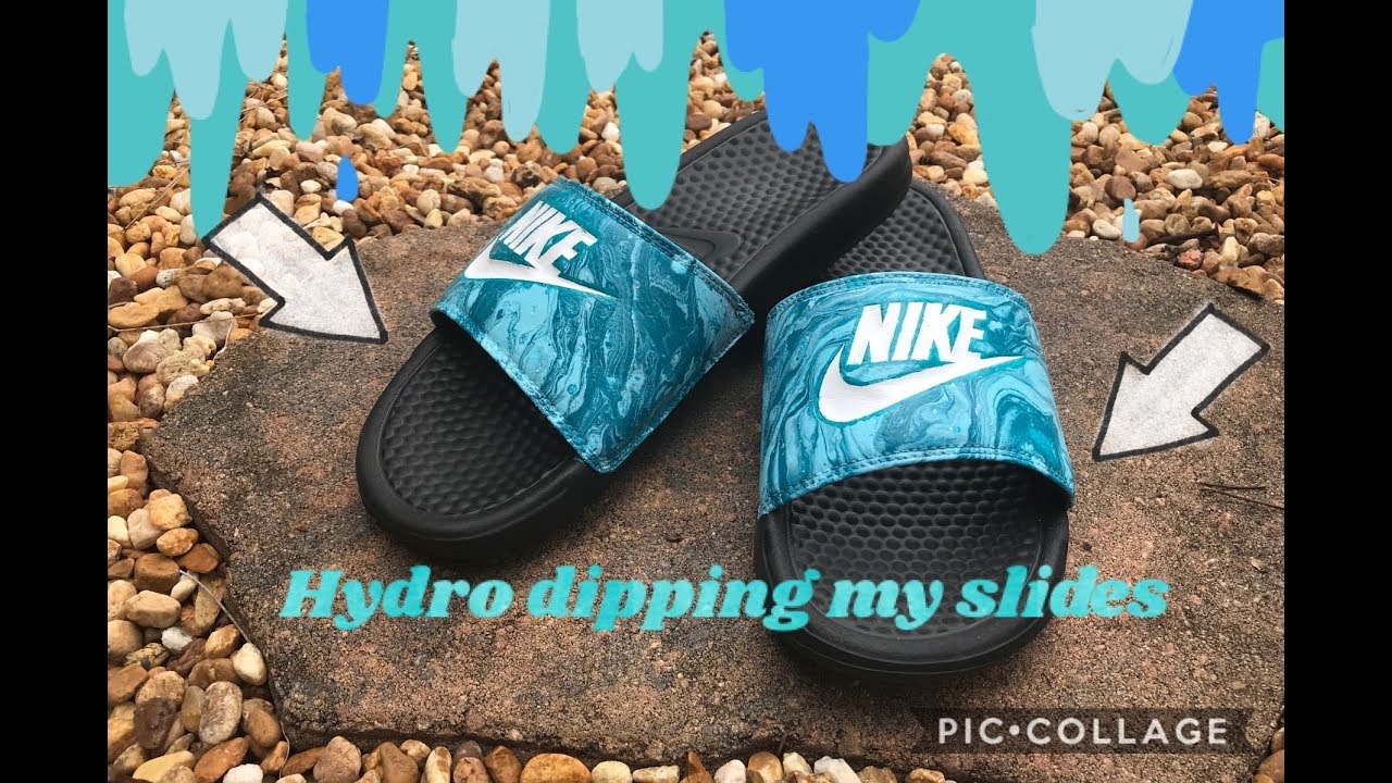 Hydro Dipping Nike Slides!! (Satisfying 