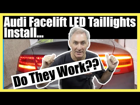 Audi Facelight LED TailLights Install….Do They Work?? | How To | DIY