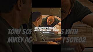 Tony Soprano Jokes With Mikey Aggressively | S01E02 Analysis [4KRemastered] #shorts #sopranos