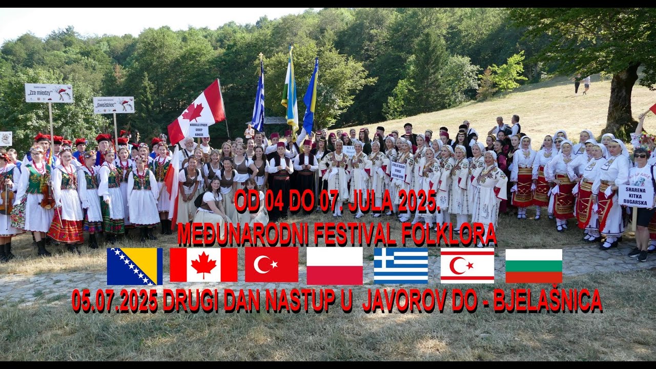 KUD Biseri Bjelašnice Međunarodni festival folklora  nastup u Javorov do 5 7 2025