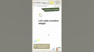 How to add a weather widget to Notion! #notion #organization #productivity