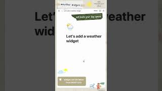 How to add a weather widget to Notion! #notion #organization #productivity screenshot 2