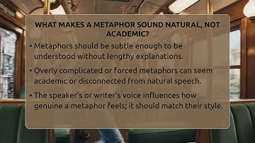 What Makes A Metaphor Sound Natural, Not Academic? - The Prose Path