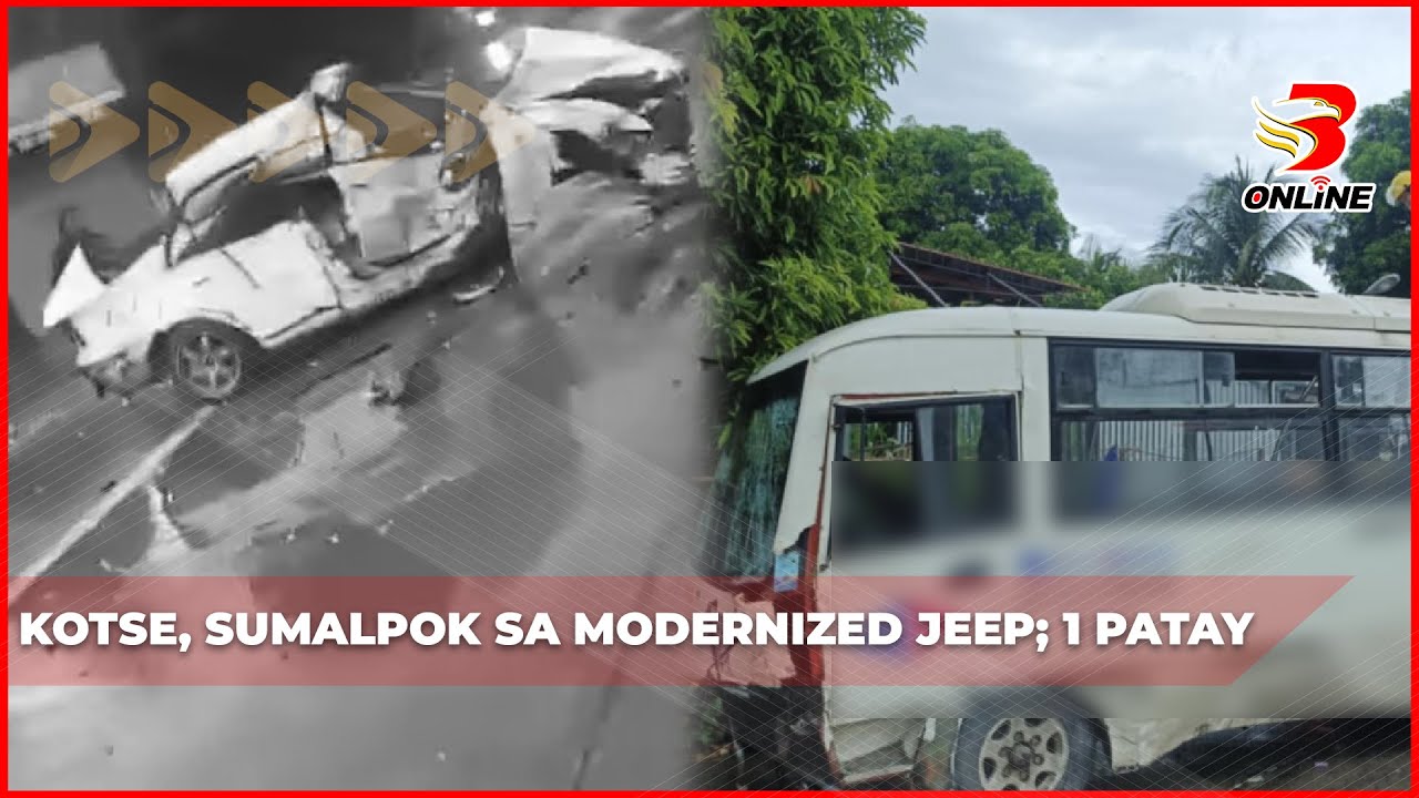 ⁣Kotse, sumalpok sa modernized jeep; 1 patay