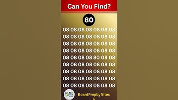 Only 1% Can Find 80 ! 🤯 | Odd Number Challenge #shorts