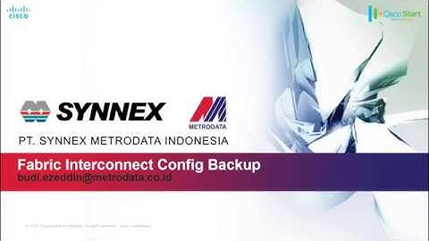 Backup Fabric Interconnect Configuration by Budi Ezeddin