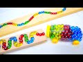 Marble Run Race ASMR☆HABA Slope Snake Slope Transparent car #97