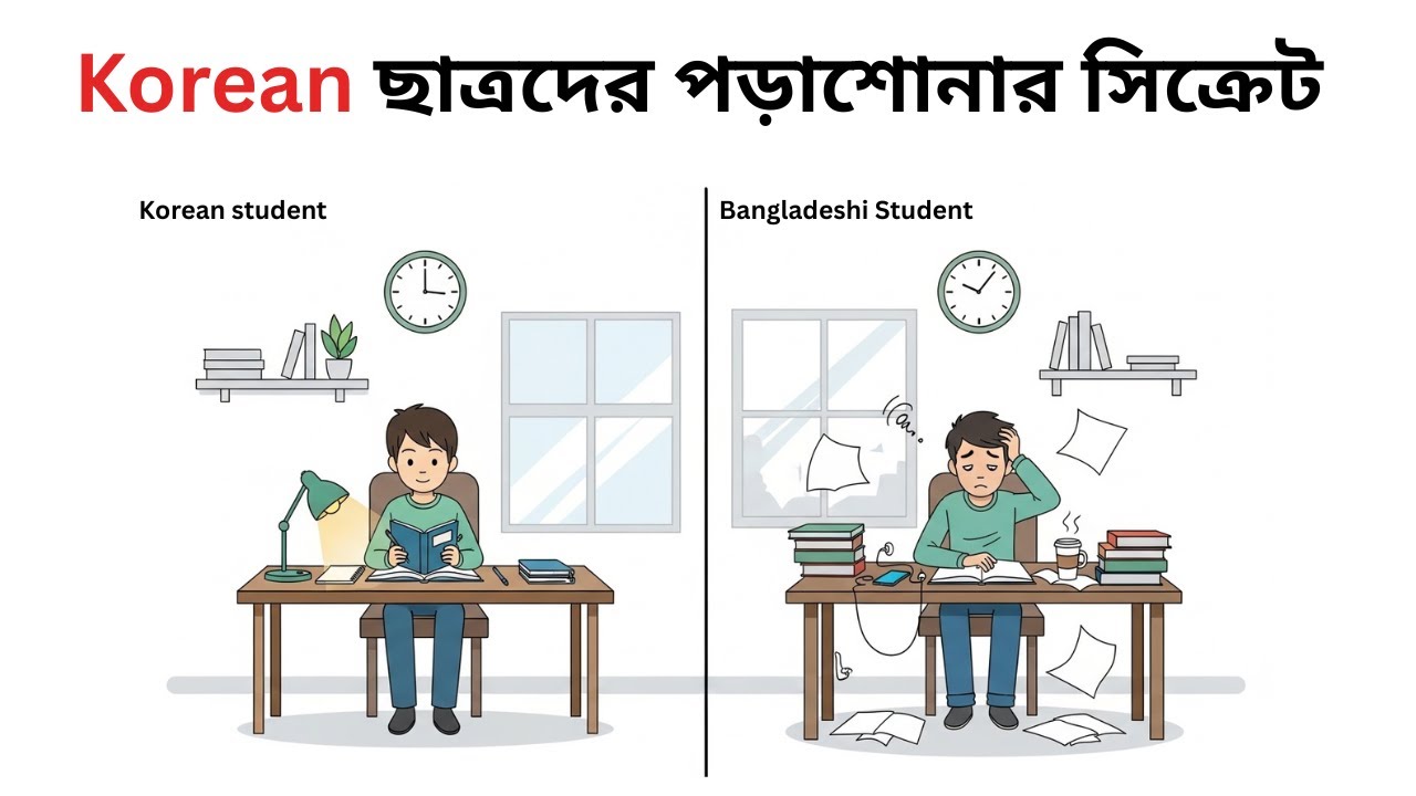 কেন তুমি Korean টপারদের মতো স্টাডি করতে পারছ না?