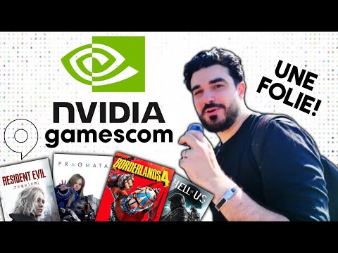 On part à la GAMESCOM chez NVIDIA avec des jeux de FOU ! (RE9, Pragmata, Borderlands 4...)