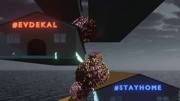 Corona virus pandemic animation made in Blender 2.82