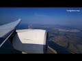 Sunny jfk full approach and landing  jal 777300er 4k unfiltered