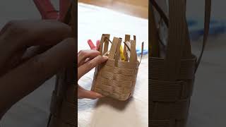 エコクラフ トエコバンド クラフトバンド 小物入れ DIY #shorts - YouTube