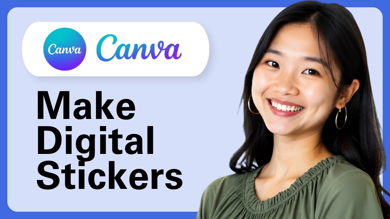 How To Make Digital Stickers In Canva - YouTube