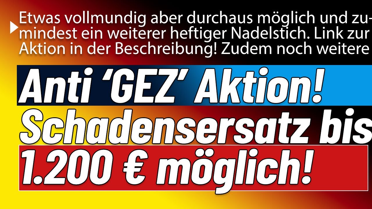 Endlich wurde eine gewaltige anti ''GEZ'' Lawine ins Rollen gebracht! Das Vehikel? Der Datenschutz!