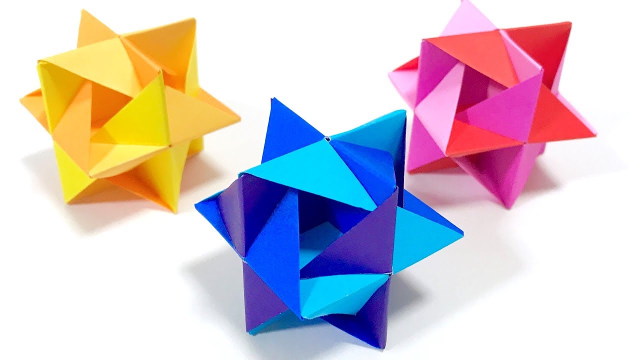 ユニット折り紙 ヒッカケ Kusudama Modular Origami Hikkake Youtube