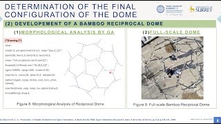 Design & construction of reciprocal frames made of bamboo with connections through VC pipe & rope