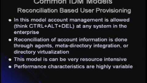 CERIAS Security: Identity Management Strategies and Integration Perspectives 4/7