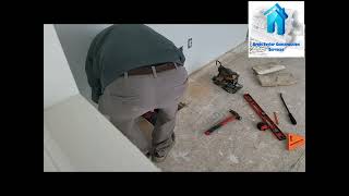 Repairing a hole in the subfloor