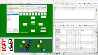 Baseball Statis-Pro Cardinals vs Padres, Looper vs Maddux Esp. 138
