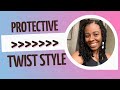 Rubber Band Twists | Natural Hair