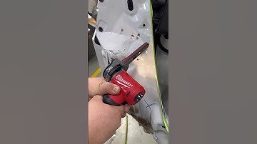 Removing spot-welds-  Milwaukee 3/8x13 belt sander spot weld killer #milwaukee #milwaukeetools