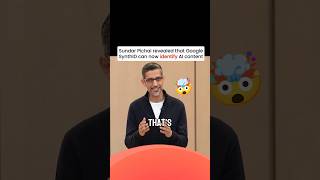Sundar Pichai shares how SynthID detects AI content at Google I/O #GoogleIO #ad