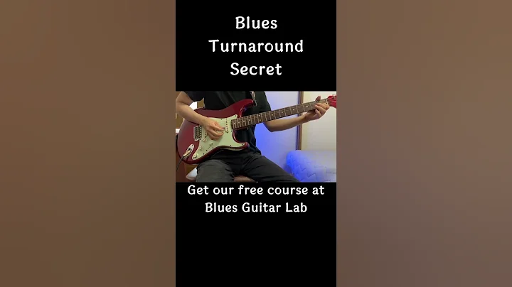 Secret of blues turnaround riffs / blues guitar lesson #shorts