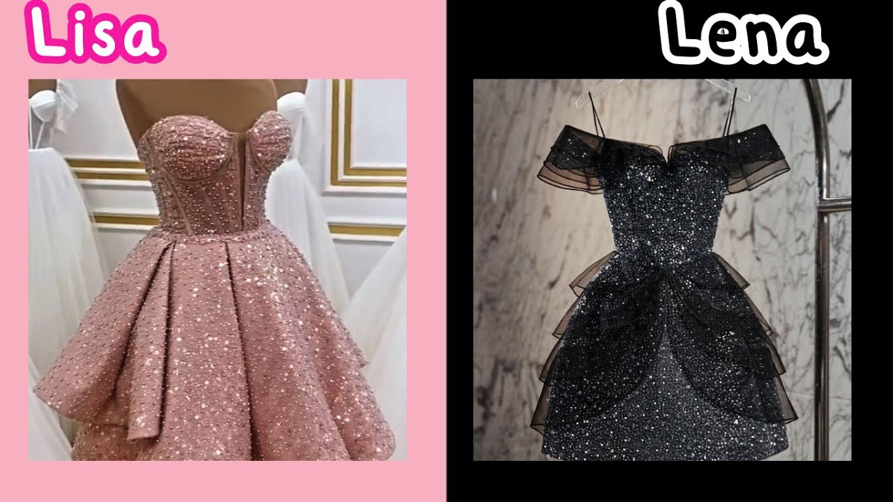 Lisa or lena 🥰 pinck🩷 vs black 🖤💄💅👠