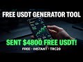Tested a free USDT generator tool — here's how I sent $4800 to Binance!