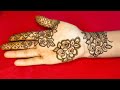 Rose flower simple mehndi design  gulabri mehndi design  mehndi henna easymehndi handmehndi