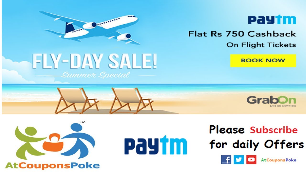 Paytm coupon for flight