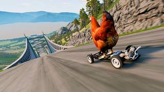 Full Throttle INSANE Long Downhill Mayhem! | BeamNG.drive Epic Crashes &amp; Speed Test #76
