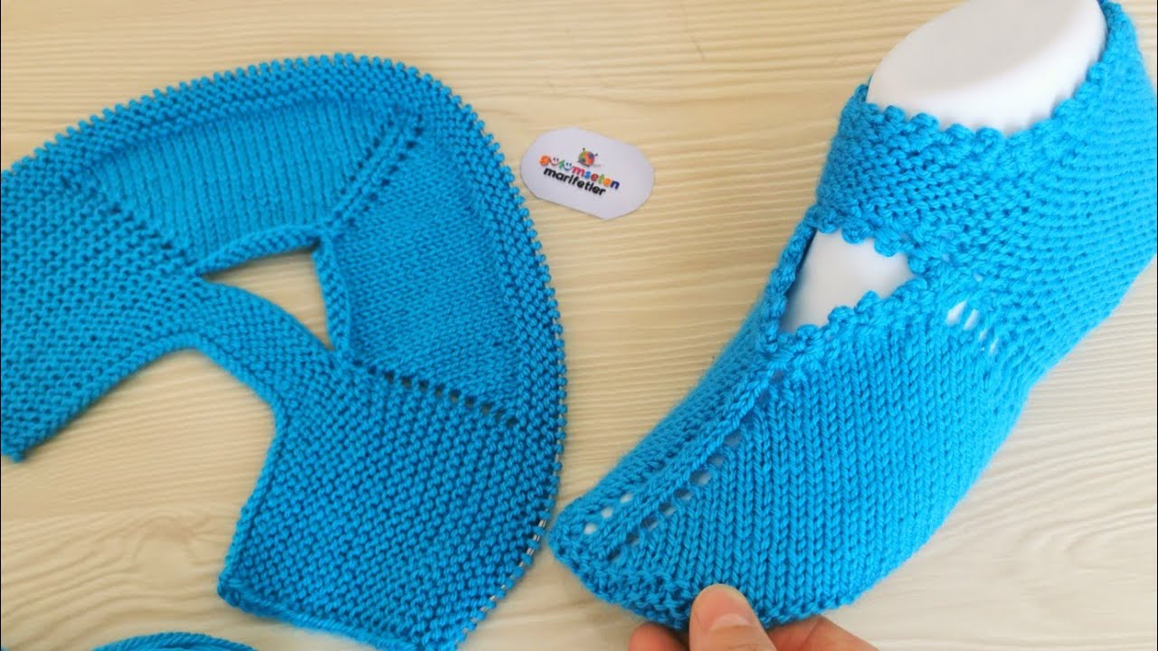 Женские вязаные носки-пинетки с узором - Бесшовные носки-пинетки