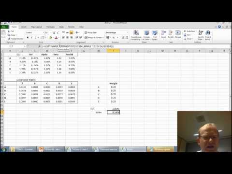 Optimálne portfóliá s Excel Solverom