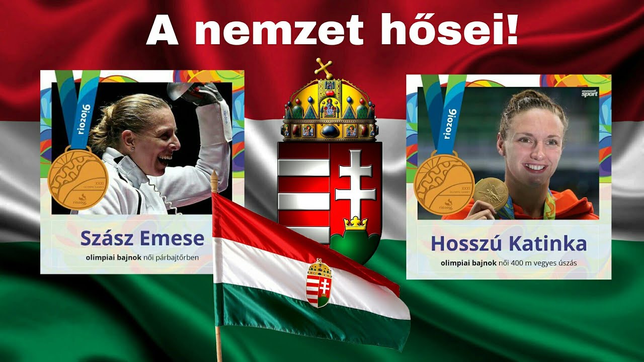 Magyar Himnusz Hosszu Katinka Es Szasz Emese A Rioi 2016 Olimpia Magyar Hosei Himnusz Az Eb Alatt Youtube