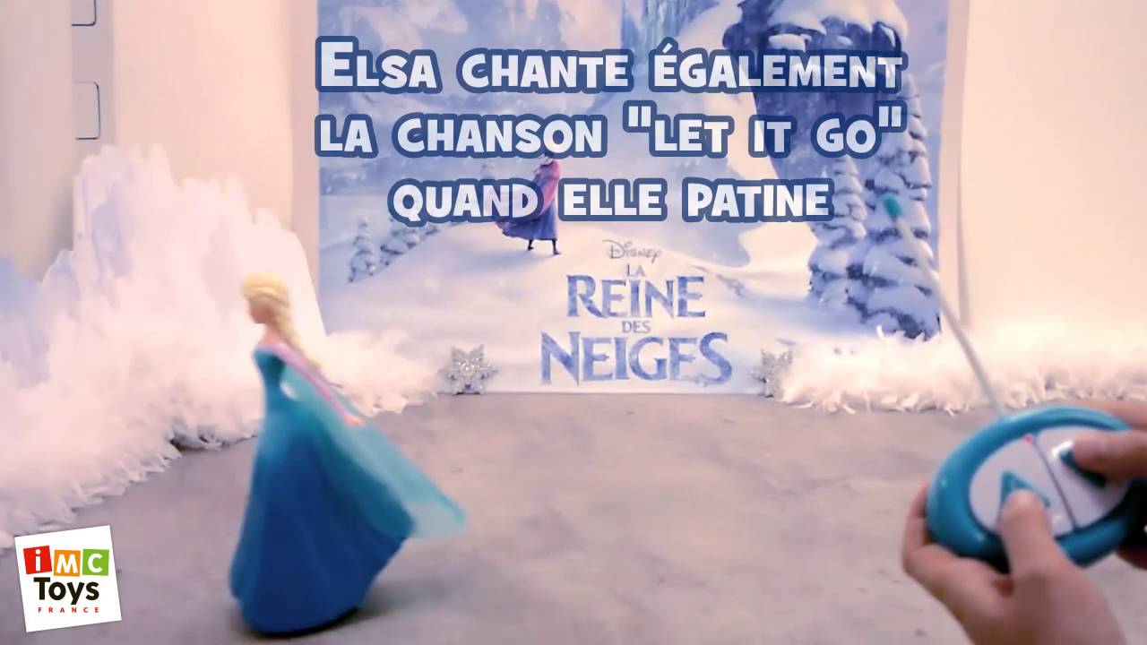 Poupée radiocommandée Elsa patine et chante la Reine des neiges