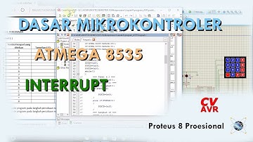 Mikrokontroler Interrupt - ATMEGA 8535 - Proteus & CodeVisionAVR